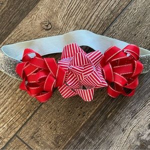 Christmas Bow Baby Headband
